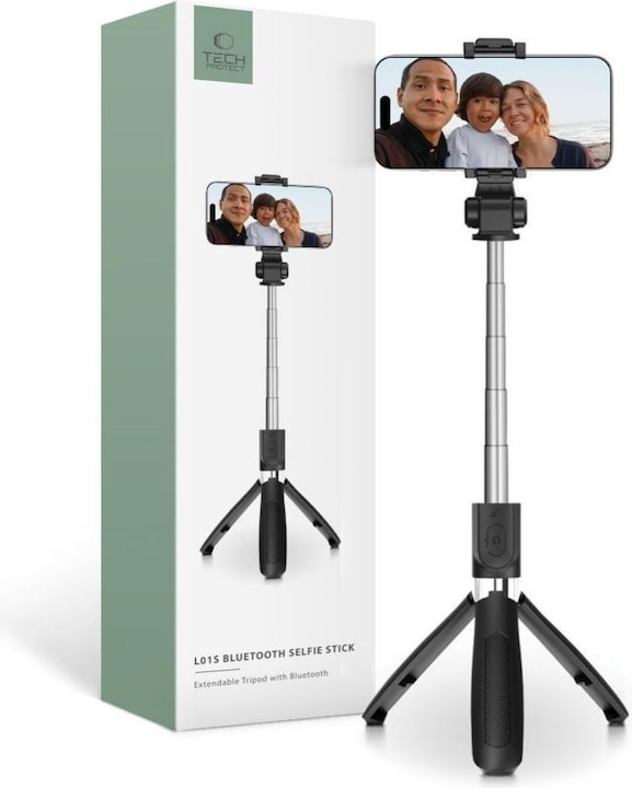 Produktbild Tech-Protect L01s Wireless Selfie Stick Tripod Black