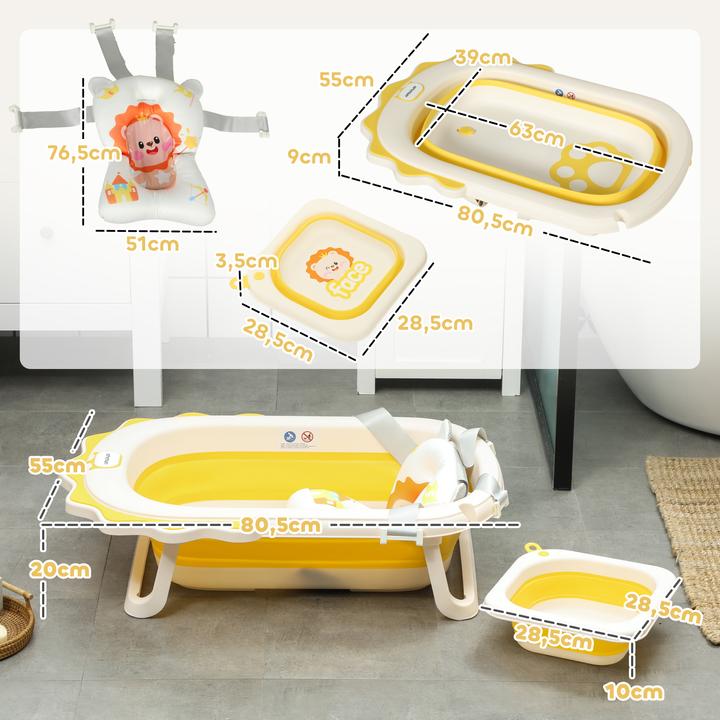 Produktbild Aiyaplay Babywanne Kunststoff, Polyester Gelb