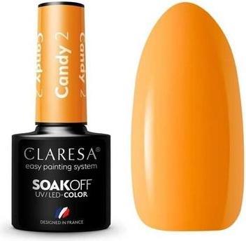 Actual product image Claresa Candy UV Nail Polish 5ml - Pack of 2 (Orange, UV gel varnish)