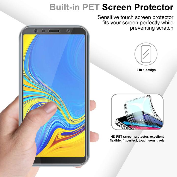Immagine prodotto Cadorabo Custodia per Samsung Galaxy A7 2018 TPU 360 Grad Case (Samsung Galaxy A7 (2018))