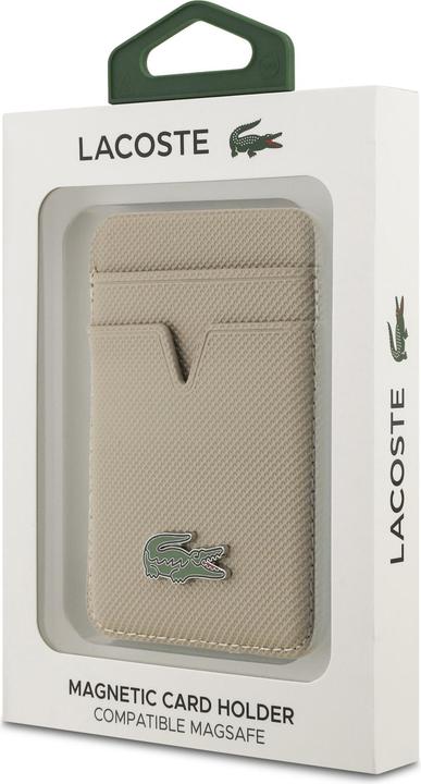 Productafbeelding Lacoste Card Wallet Petit Pique MagSafe taupe