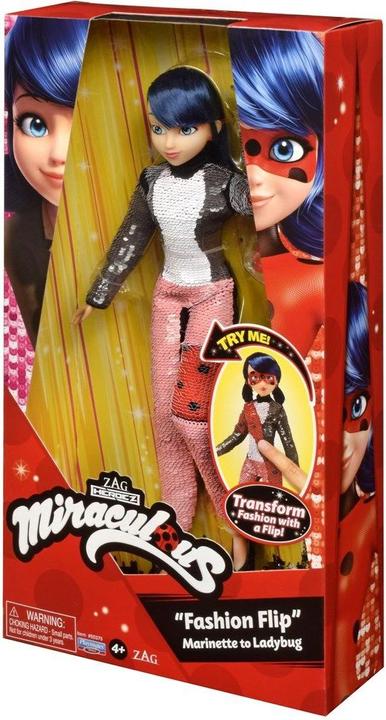 Immagine prodotto Miraculous Bambola fashion trasformabile con paillettes (60-50375)