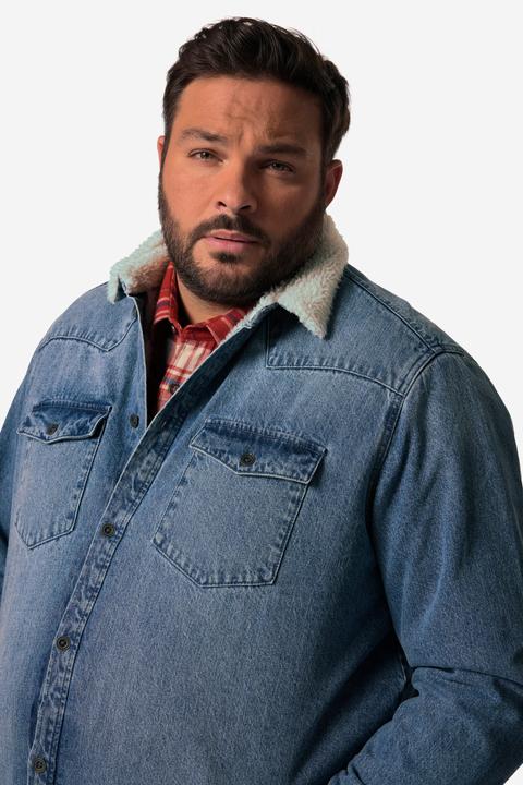 Image du produit John F. Gee Denimjacke, gefüttert, langarm, Kent Kragen, Pattentaschen, bis Gr. 8XL (XL)