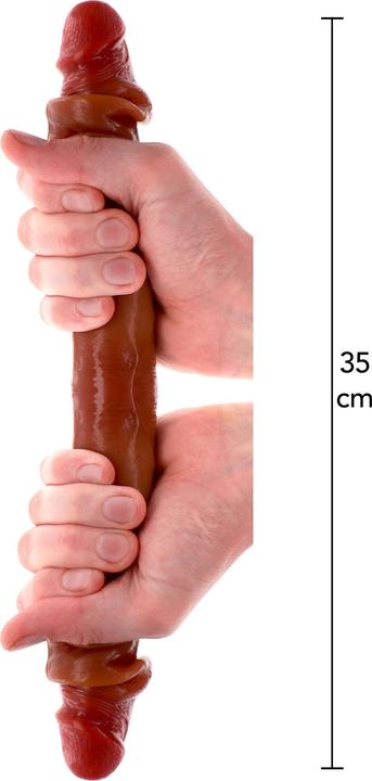 Produktbild ToyJoy Foreskin Double Dong Silicone 35 cm