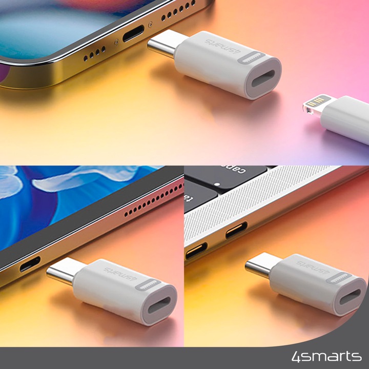 Actual product image 4smarts Lightning – USB type C (0.01 m, USB 2.0)