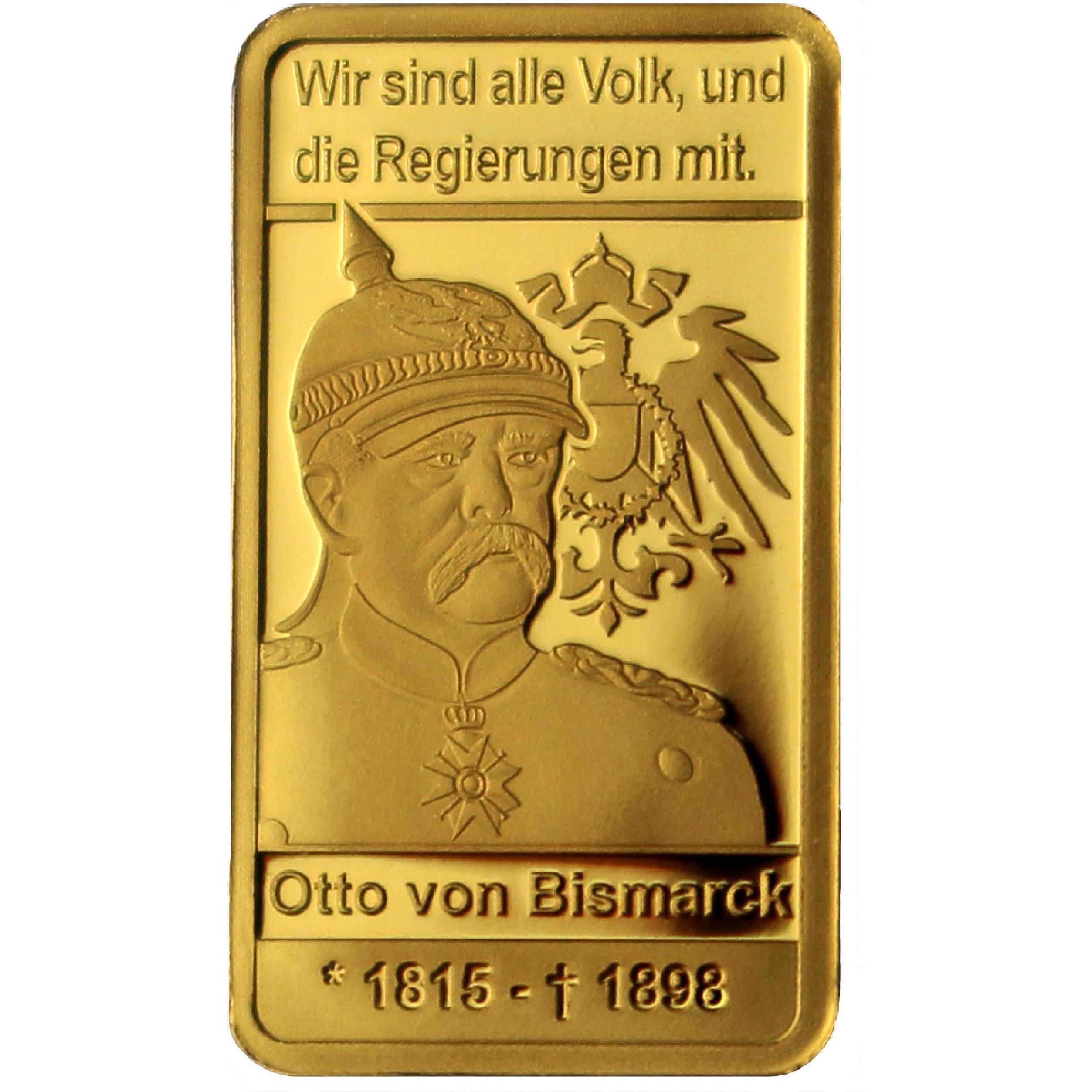 Deutscher Münzexpress, Münzen, 125. Todestag Otto von Bismarck, Gold, (2023)
