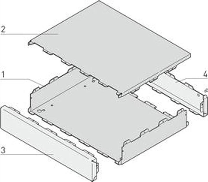 Actual product image Schroff Interscale M housing 44H 133B 133T (1 RU)