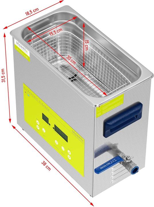 Actual product image Ulsonix Ultrasonic Cleaner - degas - 6.5 L (40 kHz, 6.50 l)