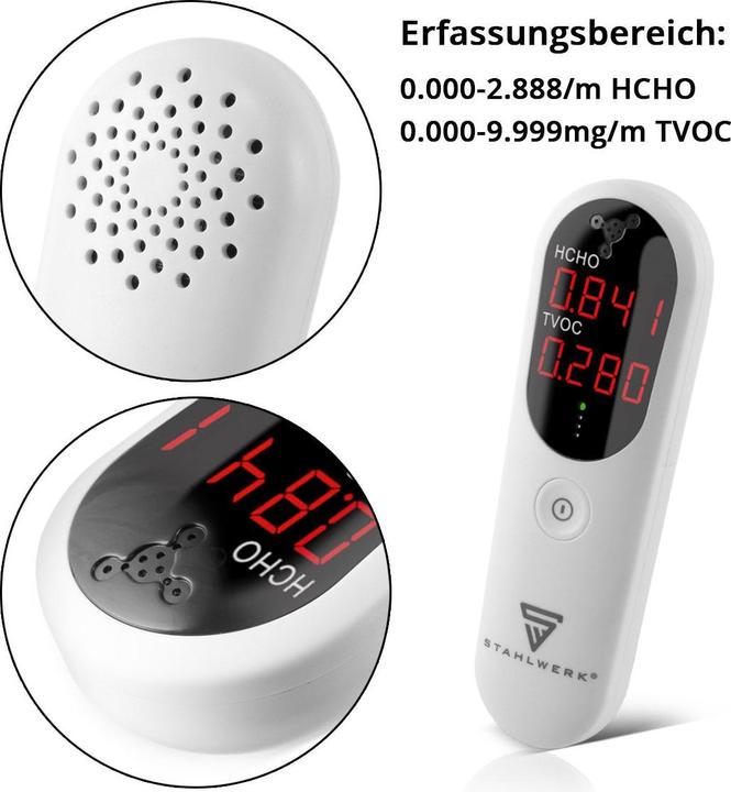 Actual product image Stahlwerk Test tool set with air quality meter and humidity meter