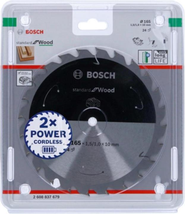 Produktbild Bosch Professional Zubehör PRO Wood cordless Kreissägeblatt, 165 x 1,5 x 10 mm