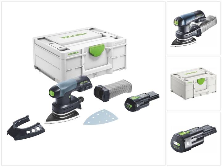 Produktbild Festool DTSC 400-Basic Akku Deltaschleifer 18 V 100 x 150 mm Brushless + 1x Akku 3,0 Ah + Systainer (Multischleifer)