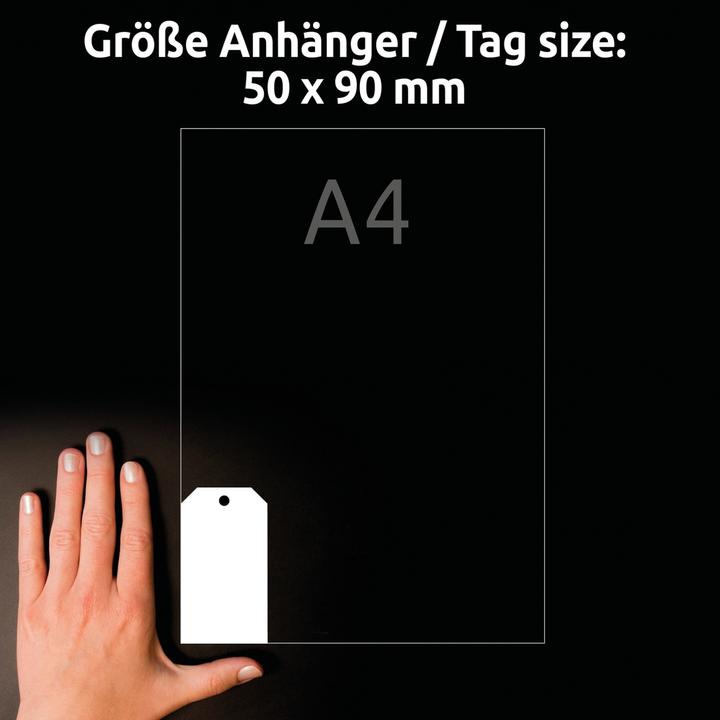 Image du produit Avery Zweckform étiquettes, film, mat, 90 x 50 mm, blanc coins biseautés, résistant, imperméable, r