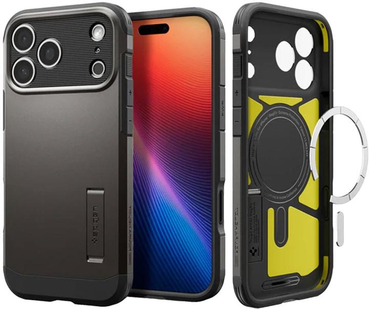 Actual product image Spigen - Tough Armor "T" MagSafe - iPhone 17 Pro Max - Gunmetal (Apple iPhone 17 Pro Max)