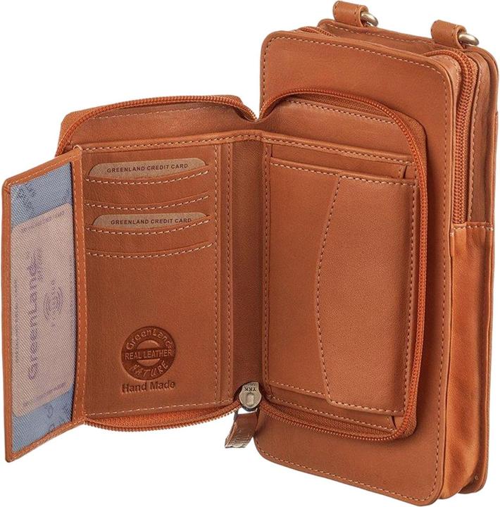 Image du produit Greenland Nature Nature Soft Handy Bag Porte-monnaie en cuir 11 cm