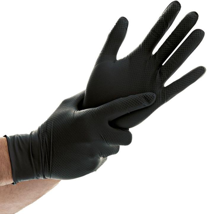 Image du produit Hygostar Gant en nitrile ""POWER GRIP"", L, noir non poudré, longueur : 240 mm, ambidextre, côté intérieur (L)