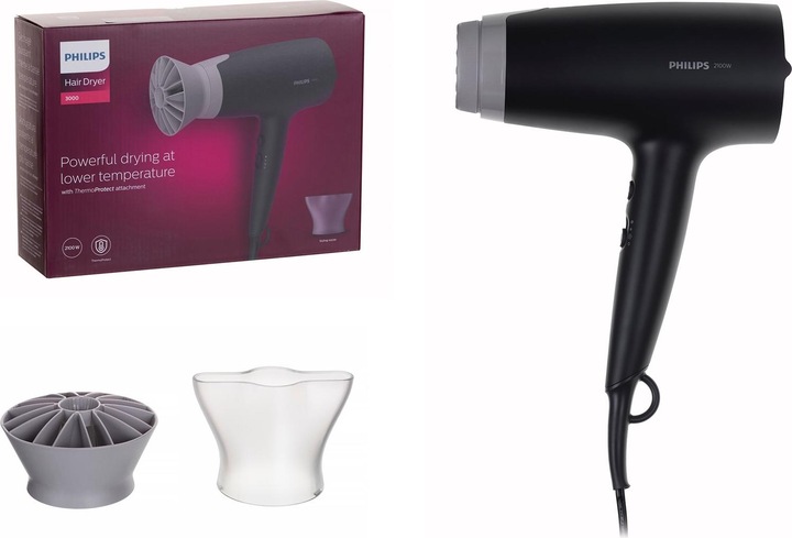 Actual product image Philips HAIR DRYER 3000, 2100 W, IONIC
