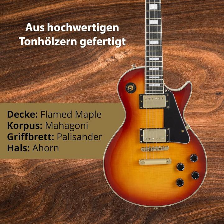 Actual product image Rocktile Pro E-Guitar with Humbucker Pickups, Glued Maple Neck, Rosewood Fingerboard, Tune-O-Matic Bridge (Electric guitar)