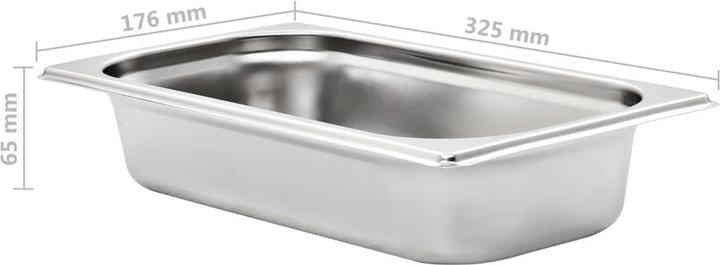 Image du produit vidaXL Gastronorm-Behälter (GN 1/3, 2.50 l)