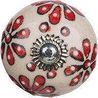 Produktbild Tranquillo Möbelgriff handgemacht, Ø 4 cm, Weiss/Silber