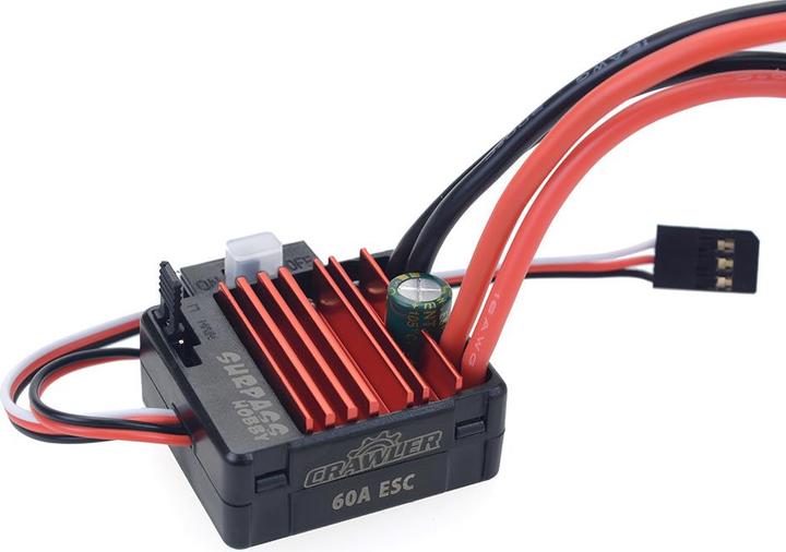 Actual product image Surpass Hobby Combo Crawler 1:10 540 Brushed Motor 16T 5-slot (13700RPM) mit 60A ESC