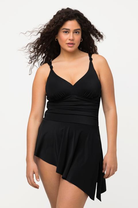 Produktbild Ulla Popken Badekleid, Drapierung, Softcups, integrierter Badeanzug (56)