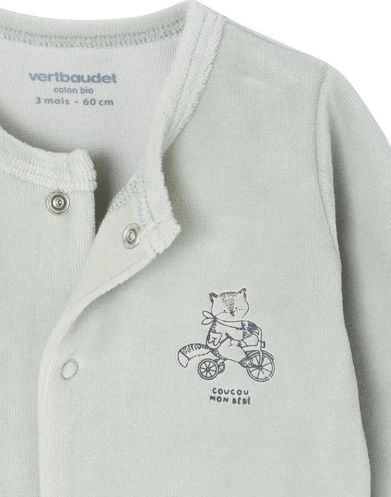 Produktbild Vertbaudet Bio-Kollektion: 2er-Pack Baby Strampler aus Samt (56)