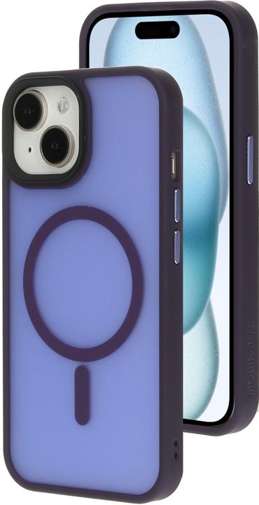 Actual product image Mobiparts Hardcover Apple iPhone 15 Satin Purple (Magsafe Compatible) (Apple iPhone 15)