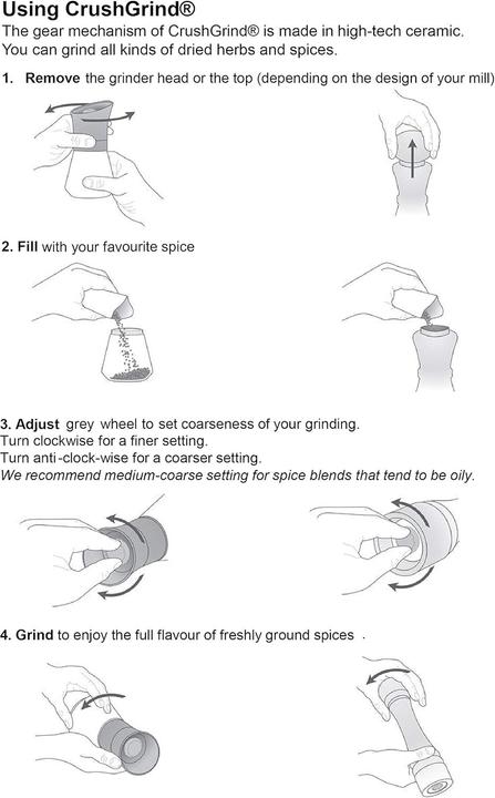 Image du produit Crush Grind CrushGrind moulin à poivre Stockholm bouleau (Poivre)