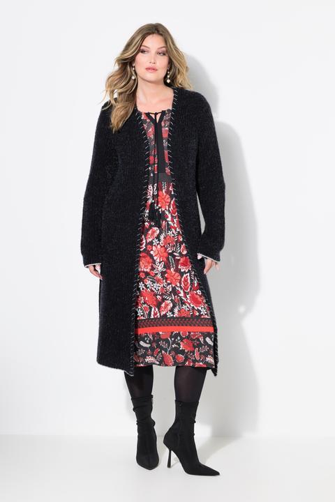 Produktbild Miamoda Strickjacke, extra lang, Ausschnitt mit Zierstich (42, 44)