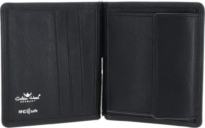 Immagine prodotto Golden Head Portafoglio Polo RFID in pelle da 10 cm con fermasoldi