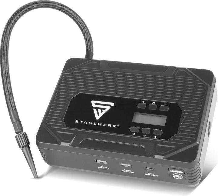 Actual product image Stahlwerk PB-1400 ST Powerbank Starthilfe 400 A 14.000 mAh Benzin- Dieselmotoren USB-Ladegerät (400 A, 14000 mAh)