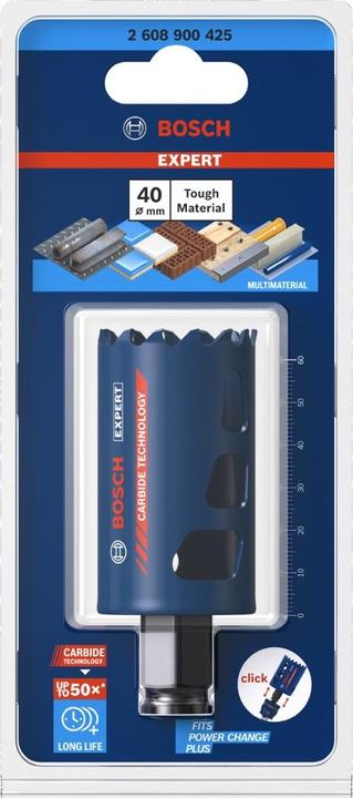 Produktbild Bosch Professional Zubehör EXPERT Tough Material Lochsäge, 40 x 60 mm (40 Millimeter)