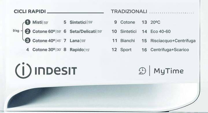 Actual product image Indesit Frontlader-Waschmaschine, 9 kg, 1200 Umdrehungen, Klasse (9 kg, Left)
