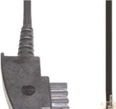 Immagine prodotto E+P T 87/3 Cavo di collegamento ISDN 3.0m TAE spina F / spina occidentale 6/2