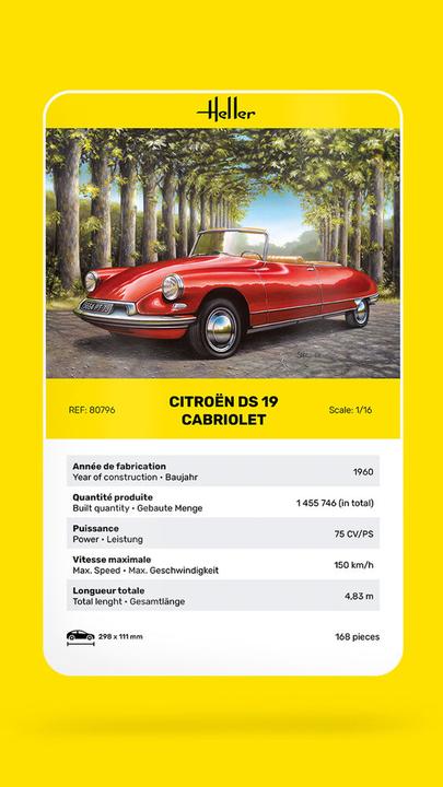 Image du produit Heller Citroen DS 19 Cabriolet