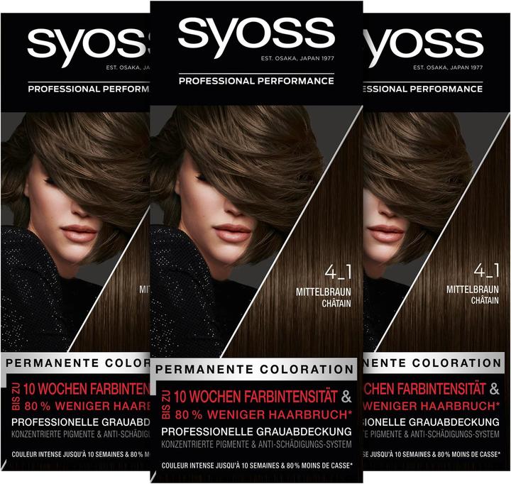 Produktbild Syoss Permanente Coloration (4-1 Mittelbraun)