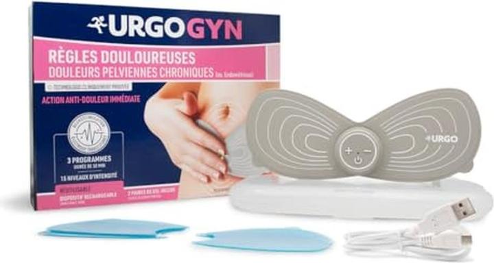 Actual product image Urgo URGOMOON Rechargeable Electrotherapy Patch for Painful Periods