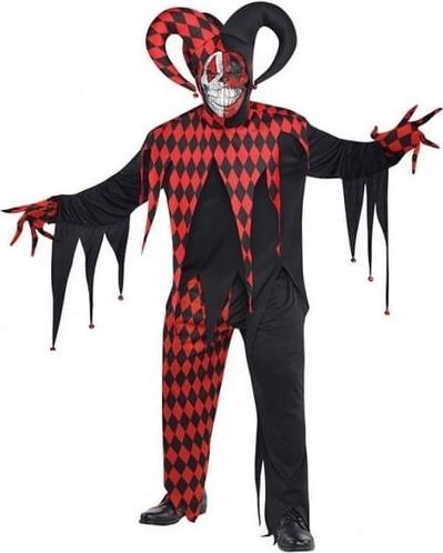 Actual product image Amscan Men's costume Krazed Jester size M/L (M/L)