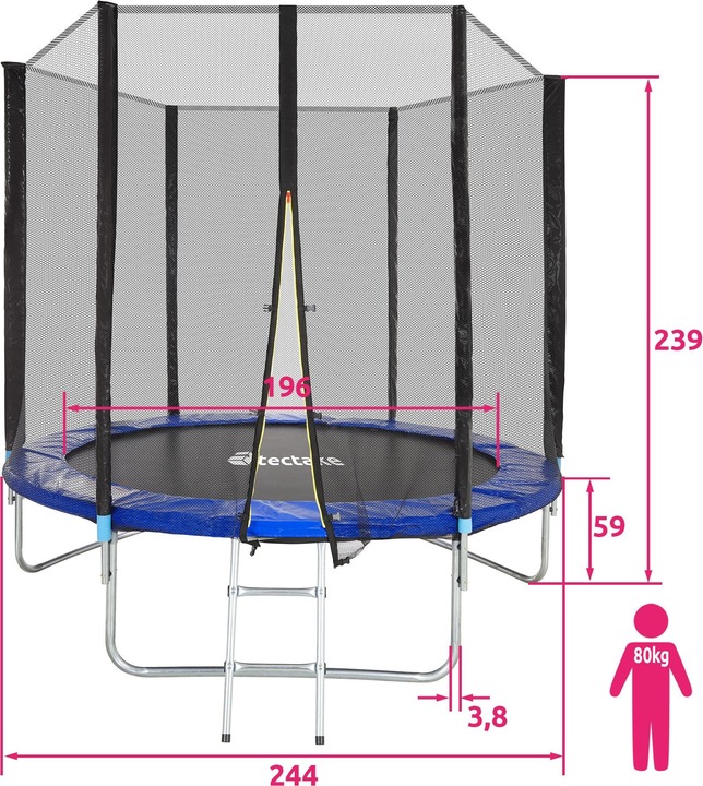 Actual product image tectake Garfunky (244 cm)