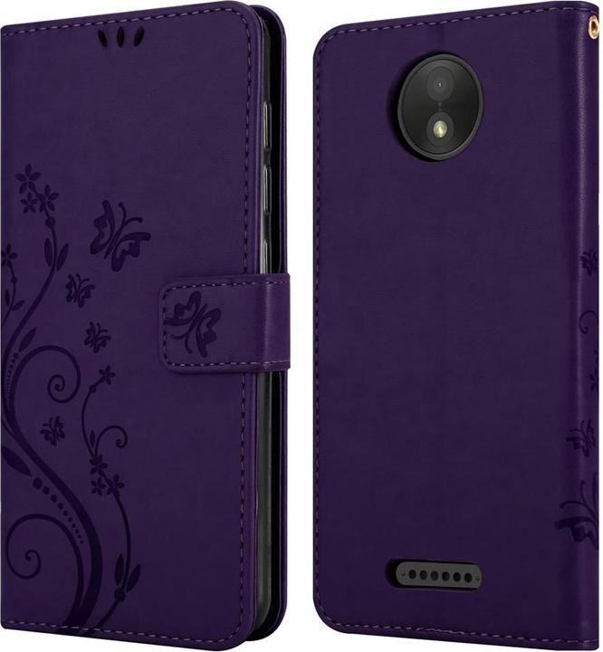 Produktbild Cadorabo Flower Book Cover (Motorola Moto C Plus)