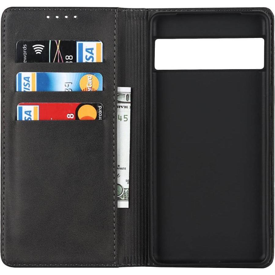 Thumbnail - Cover-Discount Google Pixel 7 - Stand Flip Case Hülle schwarz (Google Pixel 7), Smartphone Hülle, Schwarz