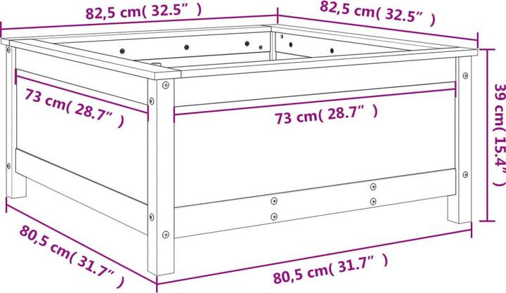 Produktbild vidaXL Pflanzkübel