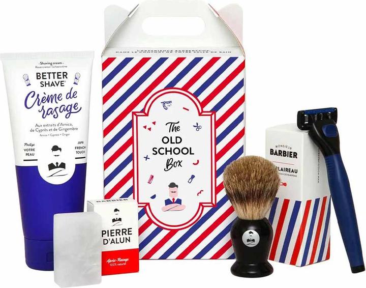 Actual product image Monsieur Barbier The Old School Box - Shaving Set