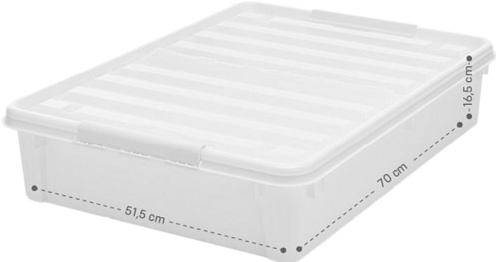 Produktbild Smartstore bedroller 79x59cm hvid (59 cm, 60 l)