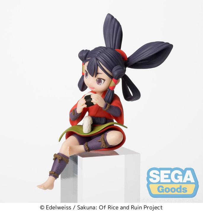 Actual product image Sega Sakuna: Of Rice and Ruin PM Perching PVC Statue Sakuna Anime Ver. 14 cm