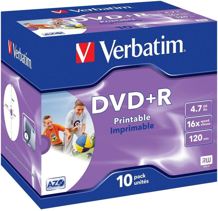 Produktbild Verbatim Dvd+R (10x)