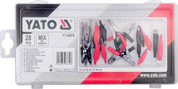 Actual product image Yato Professional crocodile and clamps 28 pcs.