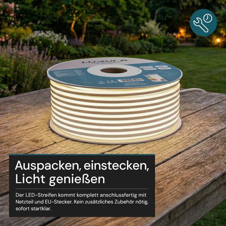 Actual product image Luxula LED strip, 25m (Neutral White, 2500 cm, Indoor, Outdoor)