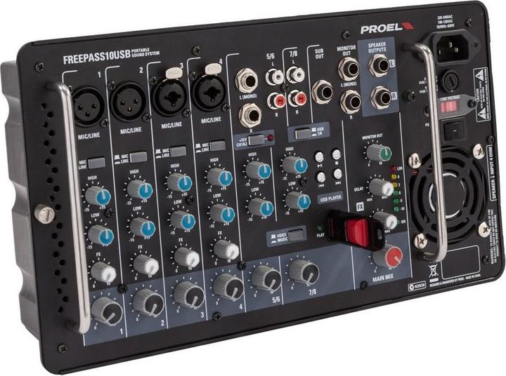 Produktbild Proel Freepass10usb (Aktiv, 2x 250 W)