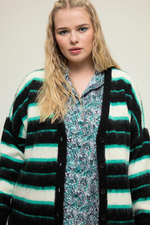 Immagine prodotto Studio Untold Cardigan dal taglio oversize con righe e scollo a V (50, 52)